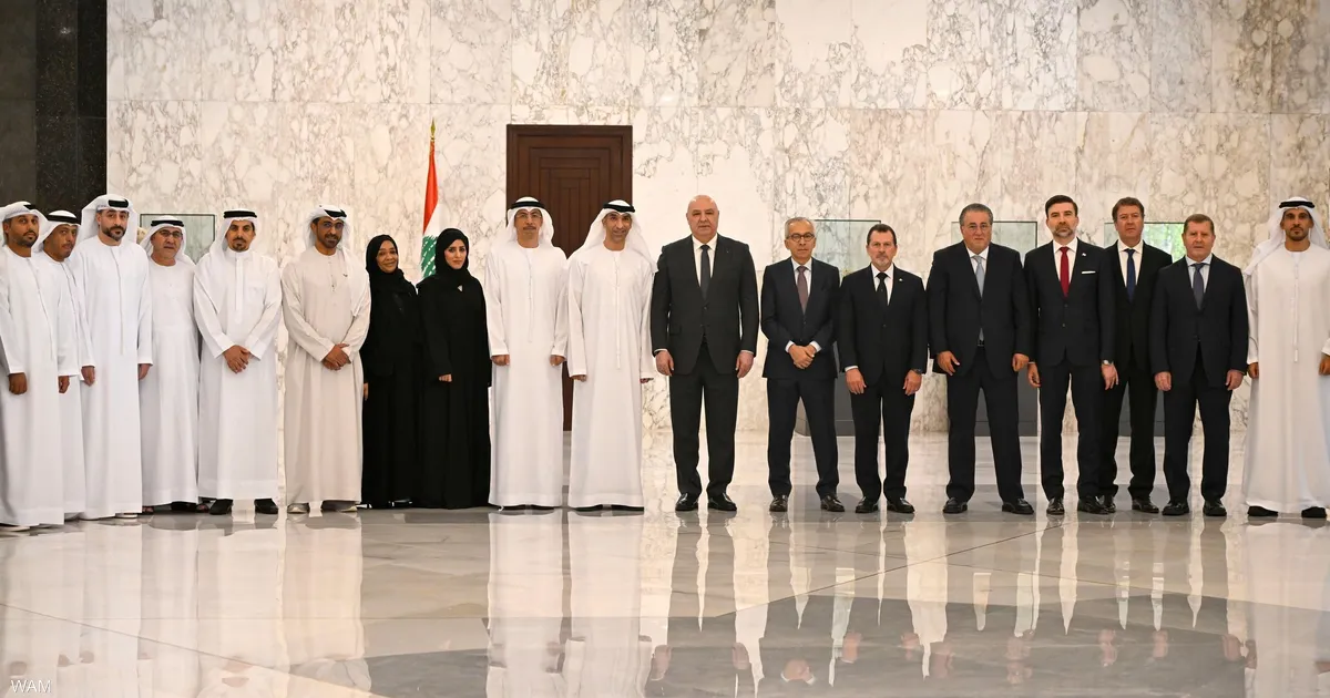 الرئيس اللبناني يستقبل وزير المناخ الإماراتي في قصر بعبدا لتعزيز التعاون البيئي