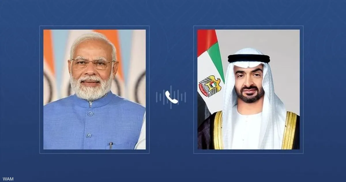 "محمد بن زايد ومودي: تعزيز العلاقات وتعميق التعاون في ظل التحديات الإقليمية"