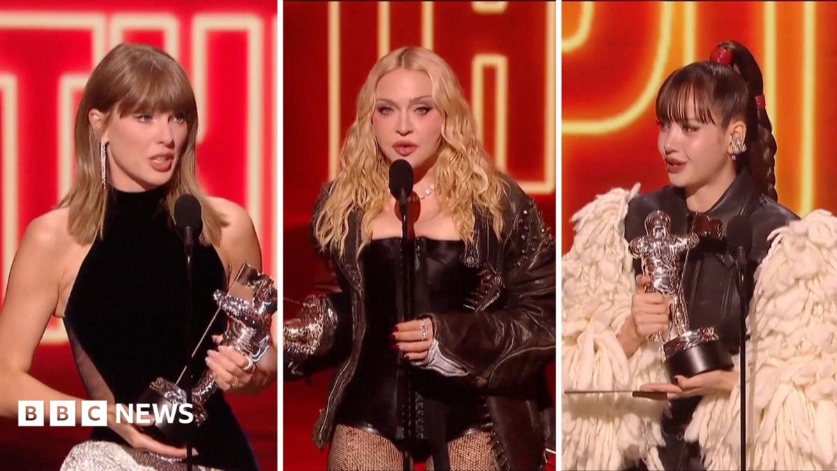 شاهد: مادونا وتايلور سويفت تتألقان بفوز مذهل في جوائز MTV VMAs